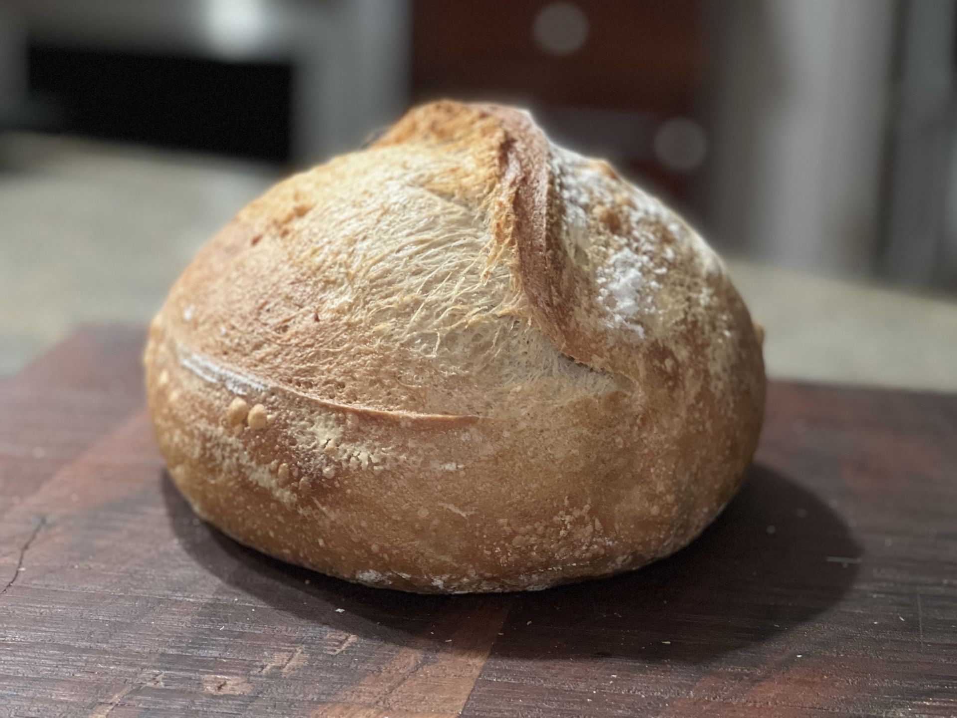 Artisan-Crafted Multi-Grain Sourdough Loaf